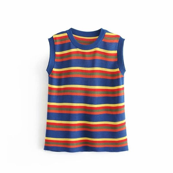 fashion woman qichen 35-9805 european and american fashionable knitted striped sleeveless vest, White
fashion woman qichen 35-9805 european and american fashionable knitted striped sleeveless vest, White