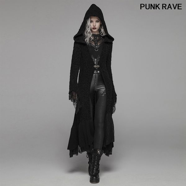 women's trench coats retro lace sleeve hooded sweater gothic halloween witch winter thickened woolen women cardigan coat punk rave wm-0, Tan;black
women's trench coats retro lace sleeve hooded sweater gothic halloween witch winter thickened woolen women cardigan coat punk rave wm-0, Tan;black