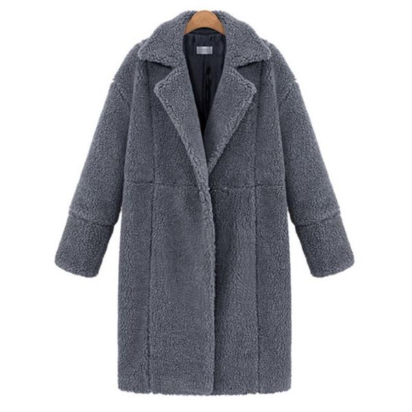 winter lamb fur coat cardigan women's long cashmere coat 2019 solid long sleeve turn-down collar thick warm overcoat female, Black
winter lamb fur coat cardigan women's long cashmere coat 2019 solid long sleeve turn-down collar thick warm overcoat female, Black