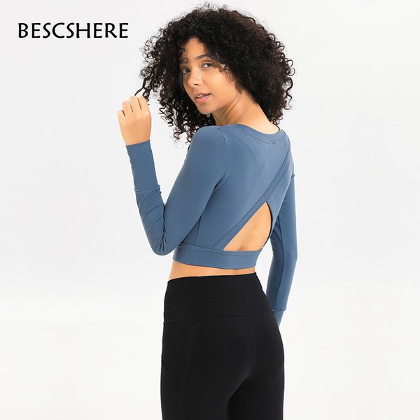 bescshere back open workout sport long sleeve shirts women slim fit o-neck yoga fitness crop training gym activewear, White;red
bescshere back open workout sport long sleeve shirts women slim fit o-neck yoga fitness crop training gym activewear, White;red
