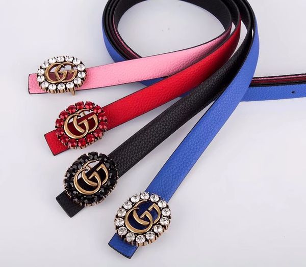 2019 r cowhide leather belts for both men and women, Black;brown