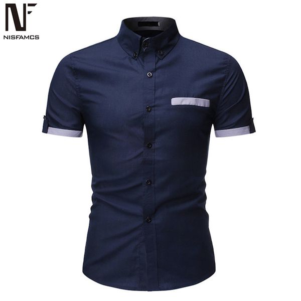 young man streetwear short blusa turn-down collar shirts solid color korean style male blouse slim summer wear cool men shirt, White;black
young man streetwear short blusa turn-down collar shirts solid color korean style male blouse slim summer wear cool men shirt, White;black
