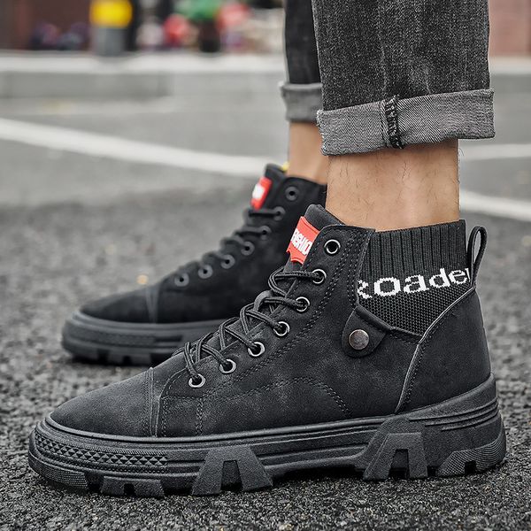 winter boots men fashion casual warm men snow boots leather lace-up high ankle winter outdoor work warm, Black
winter boots men fashion casual warm men snow boots leather lace-up high ankle winter outdoor work warm, Black