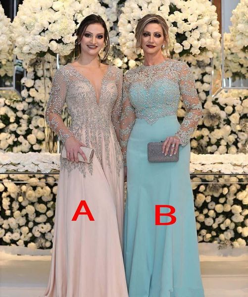 luxury beaded plus size mother of the bride groom dresses with long sleeve 2019 blush pink mint mother formal occasion prom gowns, Black;red
luxury beaded plus size mother of the bride groom dresses with long sleeve 2019 blush pink mint mother formal occasion prom gowns, Black;red