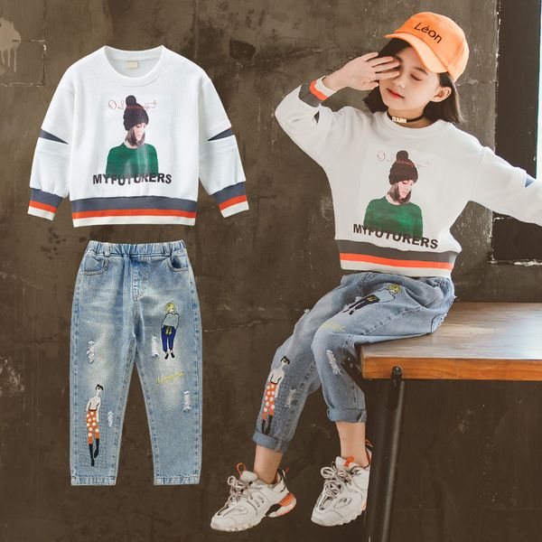 kids tracksuit 2020 spring girls costume children clothing set hoodie pants kids sport suits for girls clothes 6 8 10 12 years t200414, White
kids tracksuit 2020 spring girls costume children clothing set hoodie pants kids sport suits for girls clothes 6 8 10 12 years t200414, White