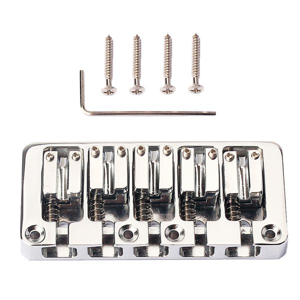 5-string quality electric bass guitar instrument bridge chrome diy accessory
5-string quality electric bass guitar instrument bridge chrome diy accessory
