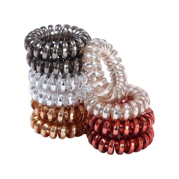 4cm малый волос канаты девушки transparent bands цвет волос упругие kid хвостик держатель tie gum аксессуары для волос