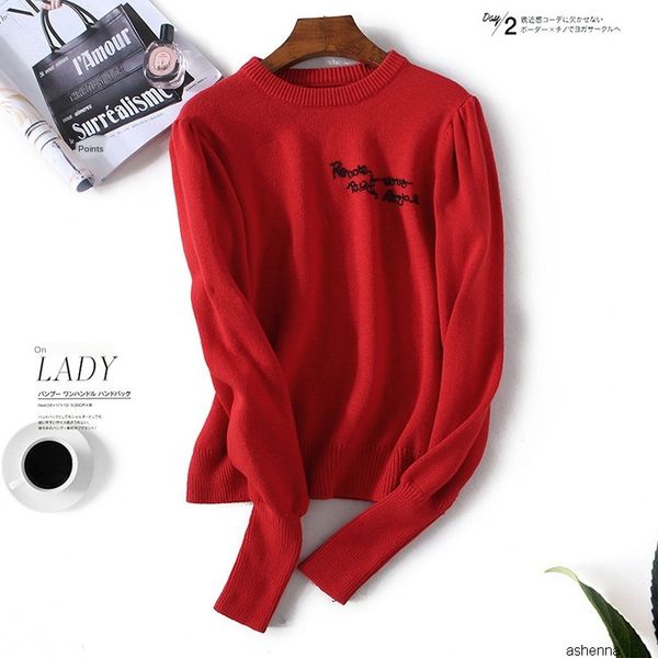 womens designer help ladies pullover decoration body was thin round neck letters simple knit sweater32xp, Black;brown
womens designer help ladies pullover decoration body was thin round neck letters simple knit sweater32xp, Black;brown