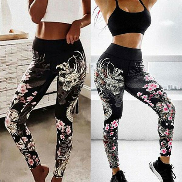 new women ladies fashion casual summer leggings floral sports gym running stretch long leggings fitness trousers, Black
new women ladies fashion casual summer leggings floral sports gym running stretch long leggings fitness trousers, Black