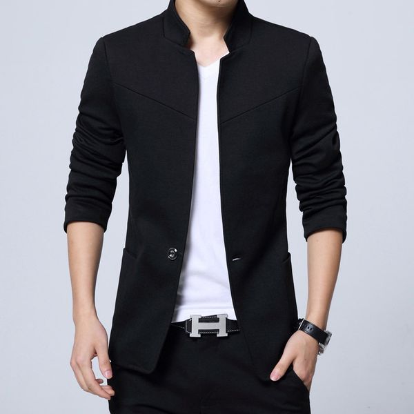 black gray slim men casual blazers 2018 solid business work suits blazers office autumn spring single button men suit jacket, White;black
black gray slim men casual blazers 2018 solid business work suits blazers office autumn spring single button men suit jacket, White;black