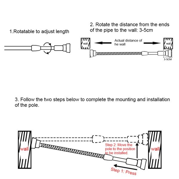 spring loaded telescopic rods adjustable rail poles clothes wardrobe tension rail pole rods mf
spring loaded telescopic rods adjustable rail poles clothes wardrobe tension rail pole rods mf