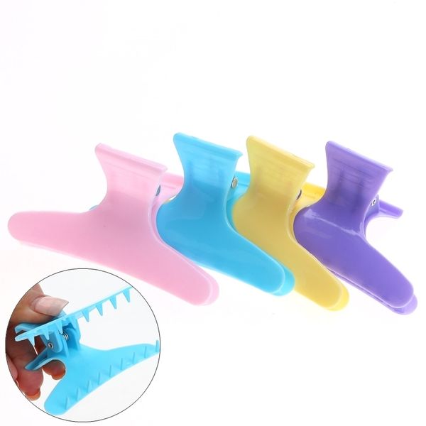 4pcs/pack colorful butterfly hairdressing section clamps hair clips plastic claw pro salon styling tools accessories
4pcs/pack colorful butterfly hairdressing section clamps hair clips plastic claw pro salon styling tools accessories