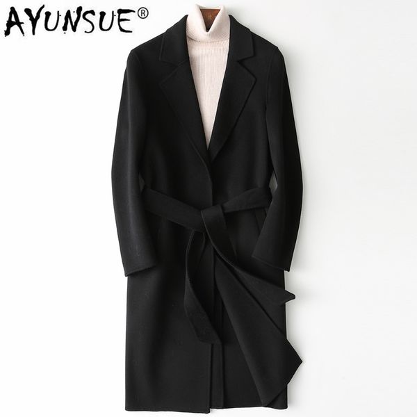 ayunsue men's wool coat 2020 spring autumn woolen jacket fashion long coat men korean mens coats and jackets yfn8809 kj4562, Black
ayunsue men's wool coat 2020 spring autumn woolen jacket fashion long coat men korean mens coats and jackets yfn8809 kj4562, Black