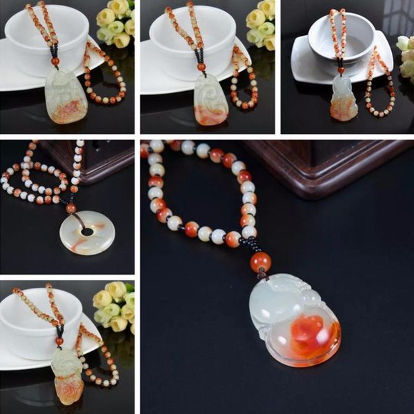 unique natural chalcedony carved buddha lucky amulet pendant necklace for women men boutique sweater chain jewelry, Silver
unique natural chalcedony carved buddha lucky amulet pendant necklace for women men boutique sweater chain jewelry, Silver