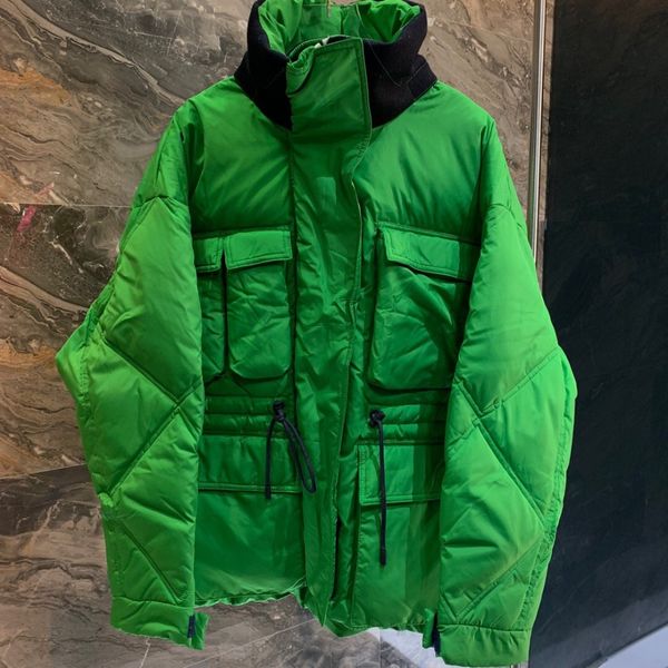 18fw solid color карманный drawstring с капюшоном вниз куртки мужчины и женщины зеленый сыпучие пальто высокого качества пуховик hfbyyrf077, Black 
18fw solid color карманный drawstring с капюшоном вниз куртки мужчины и женщины зеленый сыпучие пальто высокого качества пуховик hfbyyrf077, Black