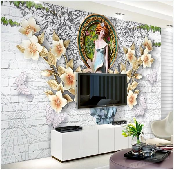 3d wallpaer custom p on the wall beauty angel flower relief tv background 3d wall murals wallpaper for walls 3 d living room home decor
3d wallpaer custom p on the wall beauty angel flower relief tv background 3d wall murals wallpaper for walls 3 d living room home decor