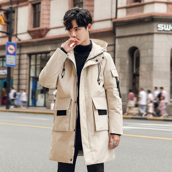 new camouflage down jacket men's long section slim korean fur collar thick warm print jacket personality tide 072, Black
new camouflage down jacket men's long section slim korean fur collar thick warm print jacket personality tide 072, Black
