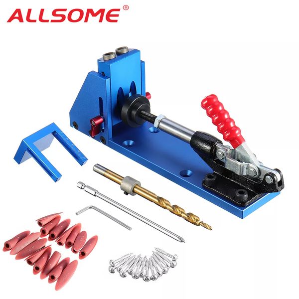 allsome wood working tool pocket hole jig with toggle clamp and 9.5mm drill bit ph1 screwdriver for carpenter hardware
allsome wood working tool pocket hole jig with toggle clamp and 9.5mm drill bit ph1 screwdriver for carpenter hardware