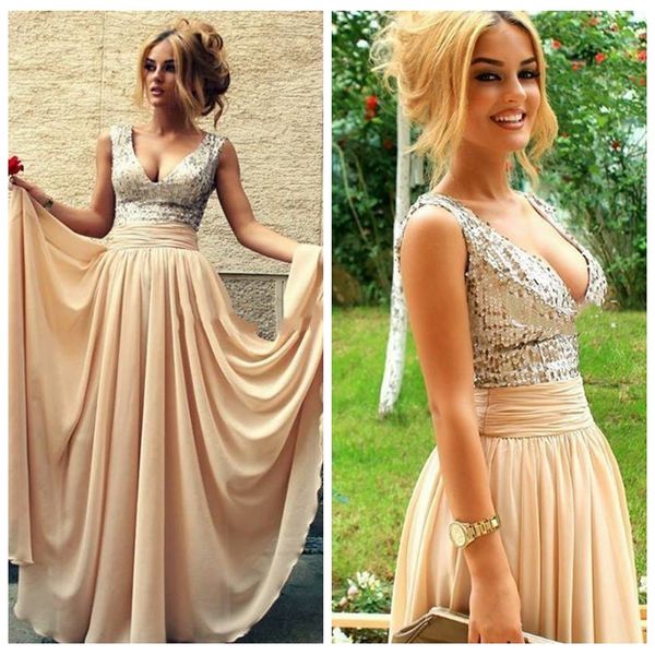 2019 bling bling silver sequins a-line prom dresses chiffon sweep train long sleeveless vestidos de soiree custom ladies evening gowns, Black
2019 bling bling silver sequins a-line prom dresses chiffon sweep train long sleeveless vestidos de soiree custom ladies evening gowns, Black
