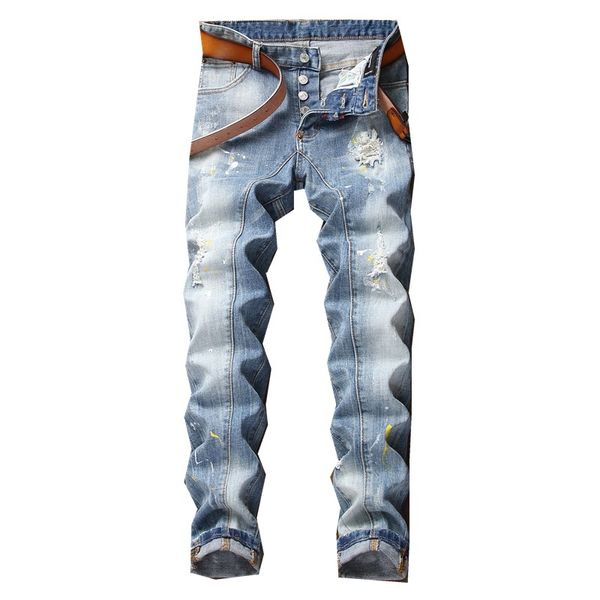 new men jeans stretch ripped skinny jeans for men light blue pants male trousers clothes streetwear spring autumn winter hip ho
new men jeans stretch ripped skinny jeans for men light blue pants male trousers clothes streetwear spring autumn winter hip ho