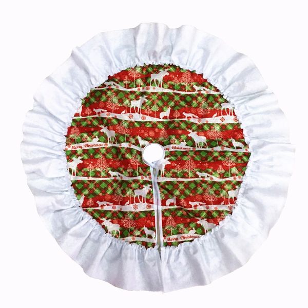 red/green merry christmas tree skirt with white ruffled trim 23.6inch 2017 mini xmas tree decoration carpet ornament
red/green merry christmas tree skirt with white ruffled trim 23.6inch 2017 mini xmas tree decoration carpet ornament