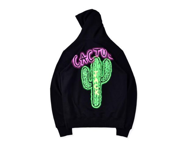 astroworld hoodies hip hop men women autumn cotton pullover travis scott cactus jack airbrushed hoodie sweatshirt size s-xl, Black