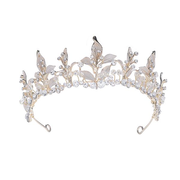 eseres vintage gold tiara luxury jewelry ornaments princess hair accessories wedding headbands, Golden;white
eseres vintage gold tiara luxury jewelry ornaments princess hair accessories wedding headbands, Golden;white