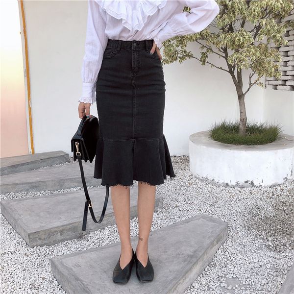 hzirip, fashionable high-end women's denim skirt, light washed women's black denim skirt, long tube skirt in , women's denim, Black;gray
hzirip, fashionable high-end women's denim skirt, light washed women's black denim skirt, long tube skirt in , women's denim, Black;gray