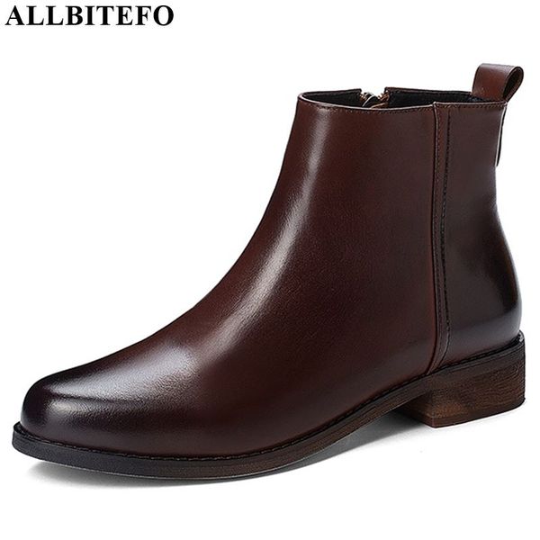 allbitefo genuine leather low-heeled comfortable ankle boots for women casual winter snow girls boots women, Black
allbitefo genuine leather low-heeled comfortable ankle boots for women casual winter snow girls boots women, Black