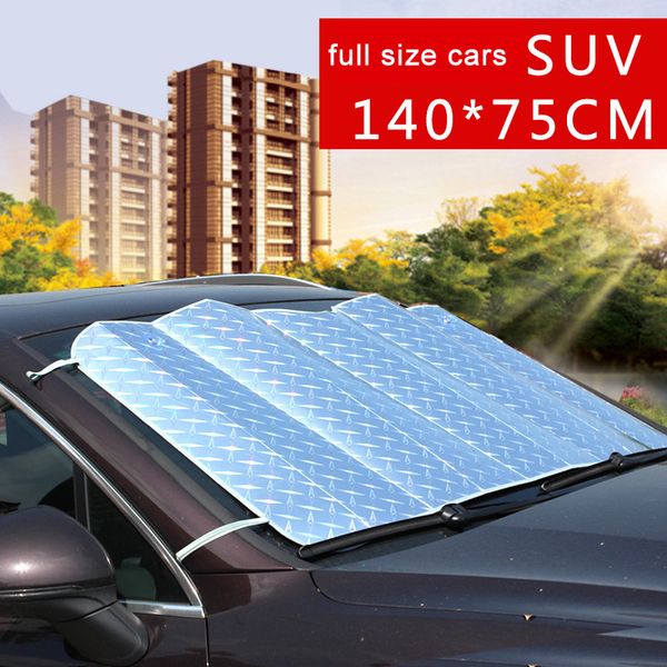 1pcs windshield sunshade thickening laser car cover sun uv rays protector foldable visor covers auto accessories 140x75cm
1pcs windshield sunshade thickening laser car cover sun uv rays protector foldable visor covers auto accessories 140x75cm
