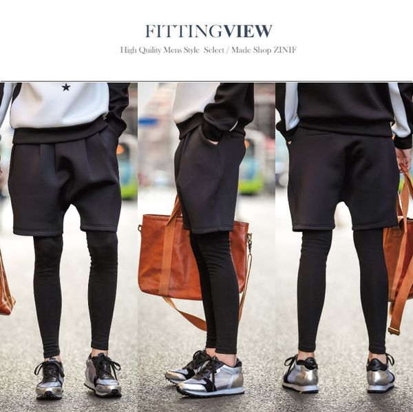 27-44 2019 men clothing hair stylist fashion singer hip hop nightclub dance fake two pieces casual pants plus size costumes, Black
27-44 2019 men clothing hair stylist fashion singer hip hop nightclub dance fake two pieces casual pants plus size costumes, Black