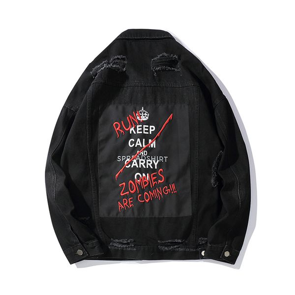 letter embroidery mens jeans jacket hip hop chaqueta hombre bomber jacket harajuku streetwear denim male windbreaker, Black;brown
letter embroidery mens jeans jacket hip hop chaqueta hombre bomber jacket harajuku streetwear denim male windbreaker, Black;brown