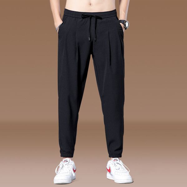 men's pants smoothie breathable for men summertime slacks nine minute sweatpants haroon leggings 2021, Black
men's pants smoothie breathable for men summertime slacks nine minute sweatpants haroon leggings 2021, Black