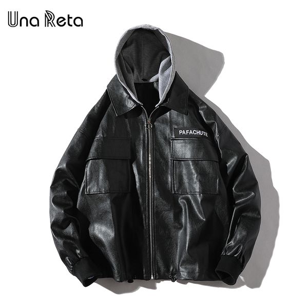una reta pu leather jacket men new autumn zipper streetwear jackets male fashion letter pockets black coat hip hop jacket
una reta pu leather jacket men new autumn zipper streetwear jackets male fashion letter pockets black coat hip hop jacket