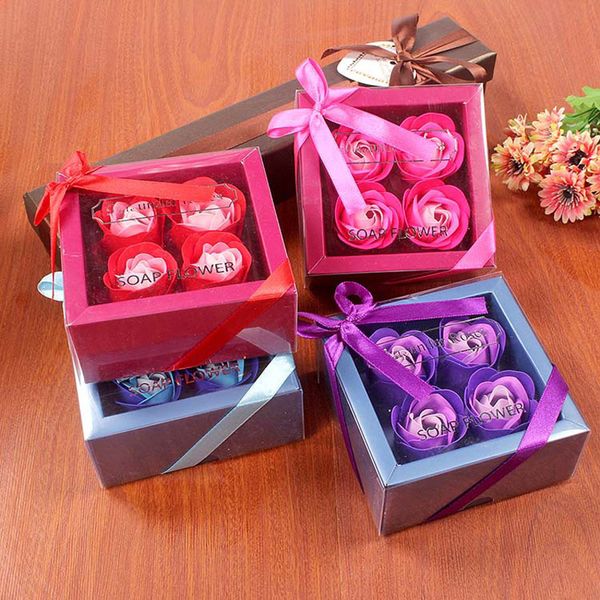 4pcs/set rose soap flower for valentine's day gift simulation petals with gift box package wedding party favor
4pcs/set rose soap flower for valentine's day gift simulation petals with gift box package wedding party favor