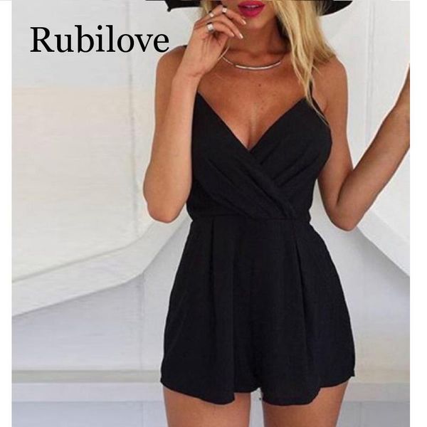 rubilove playsuit women sleeveless bodycon black elegant jumpsuit ladies summer romper womens v-neck beach jumpsuits overal, Black;white
rubilove playsuit women sleeveless bodycon black elegant jumpsuit ladies summer romper womens v-neck beach jumpsuits overal, Black;white
