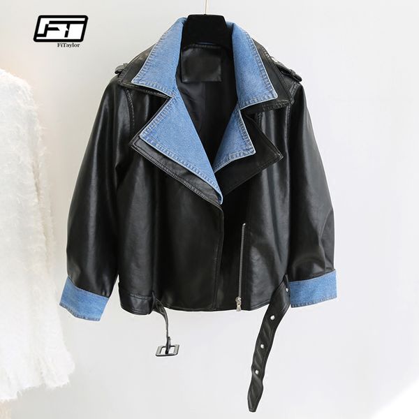 fitaylor women faux leather jacket vintage patchwork leather coat short motorcycle pu bomber jackets basic outwear, Black
fitaylor women faux leather jacket vintage patchwork leather coat short motorcycle pu bomber jackets basic outwear, Black