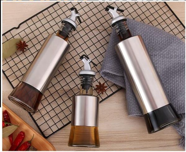 kitchen glass oil bottle stainless steel oil pot soy sauce vinegar wine spice bottles xzs 001
kitchen glass oil bottle stainless steel oil pot soy sauce vinegar wine spice bottles xzs 001
