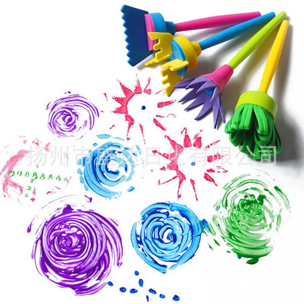 4pcs/set children's painting brush set sponge roller brush diy preschool painting material
4pcs/set children's painting brush set sponge roller brush diy preschool painting material