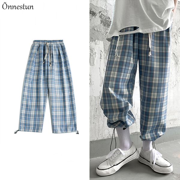 men's pants onnestun bf plaid men causal lattice joggers hip hop trousers fashion cargo harajuku streetwear, Black
men's pants onnestun bf plaid men causal lattice joggers hip hop trousers fashion cargo harajuku streetwear, Black