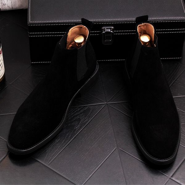 england style design men fashion cow suede leather boot slip-on ankle boots spring autumn breathable botines male, Black
england style design men fashion cow suede leather boot slip-on ankle boots spring autumn breathable botines male, Black