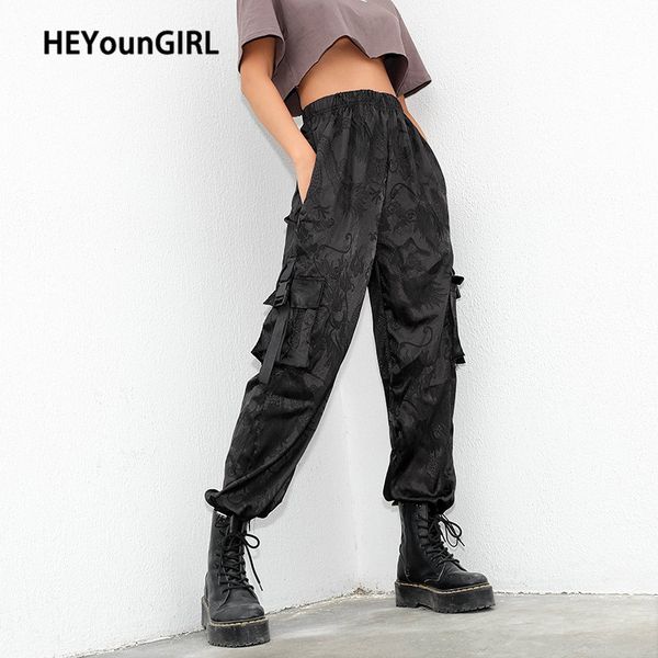 heyoungirl dragon printed black high waist pants women casual baggy harajuku trousers ladies with strips streetwear sweatpants, Black;white
heyoungirl dragon printed black high waist pants women casual baggy harajuku trousers ladies with strips streetwear sweatpants, Black;white