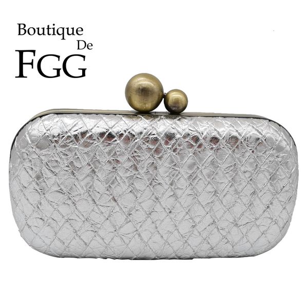 boutique de fgg shiny silver pu women metal clutches evening handbags and purses ladies casual chain shoulder crossbody bag cj191213
boutique de fgg shiny silver pu women metal clutches evening handbags and purses ladies casual chain shoulder crossbody bag cj191213