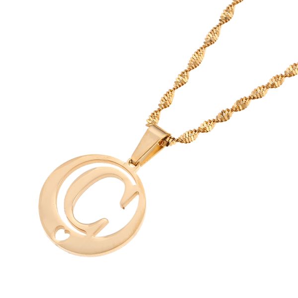 stainless steel round monogram jewelry alphabet initial letters pendant necklace (c, Silver
stainless steel round monogram jewelry alphabet initial letters pendant necklace (c, Silver