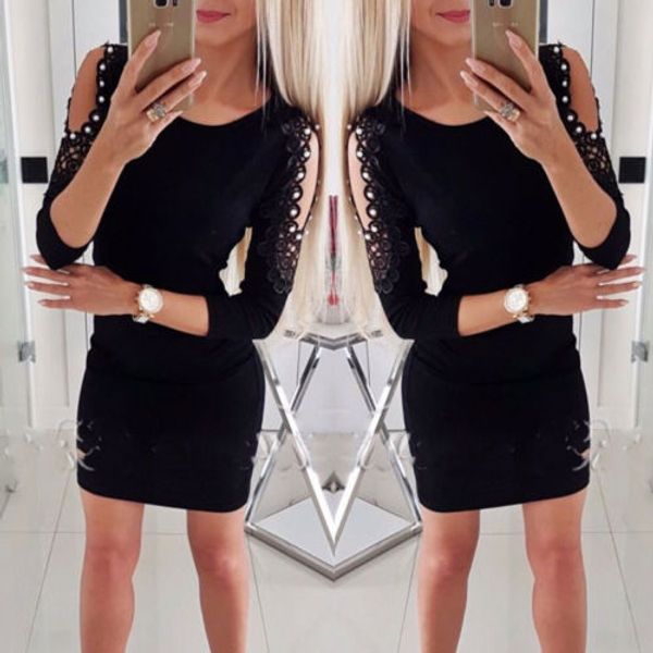 new women off shoulder dress pearl lace bodycon party evening mini dress clubwear lady fashion casual short slim, Black;gray
new women off shoulder dress pearl lace bodycon party evening mini dress clubwear lady fashion casual short slim, Black;gray
