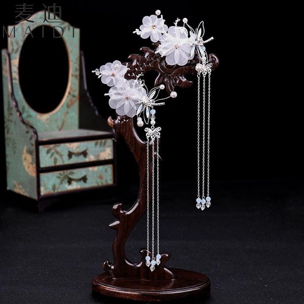 tassel hairpin chinese hanfu traditional classical style dragonfly butterfly headwear elegant wedding classical hair accessories, Golden;white
tassel hairpin chinese hanfu traditional classical style dragonfly butterfly headwear elegant wedding classical hair accessories, Golden;white