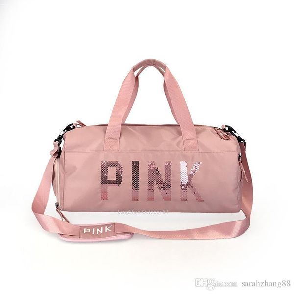 design sequins pink letters gym fitness sports bag shoulder crossbody bag women tote handbag travel duffel bolsa
design sequins pink letters gym fitness sports bag shoulder crossbody bag women tote handbag travel duffel bolsa