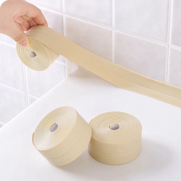 Kitchen Sealing Tape Waterproof Bathroom Toilet Crevice Strip Repair Seal Wall Self-adhesive Sealing Tapes Dropship