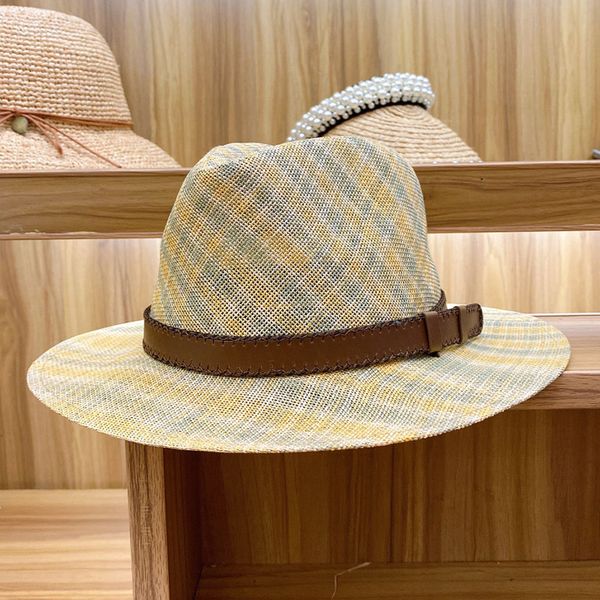 summer jazz hat sun hat for women men striped panama straw khaki blue wide brim fedora with belt buckle, Blue;gray
summer jazz hat sun hat for women men striped panama straw khaki blue wide brim fedora with belt buckle, Blue;gray