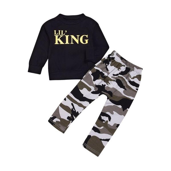 2pcs kids boys letter & camouflage pattern long sleeves t-shirt & long pants trousers outfits for casual daily wear, White
2pcs kids boys letter & camouflage pattern long sleeves t-shirt & long pants trousers outfits for casual daily wear, White